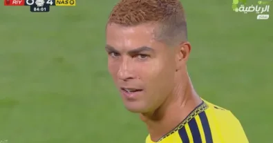 “Watch Cristiano Ronaldo’s magical goal against Al-Riyadh, and see how he outmaneuvered the opponent’s defenders with world-class skill followed by a phenomenal finish, as if he were in his prime rather than 42 years old!”