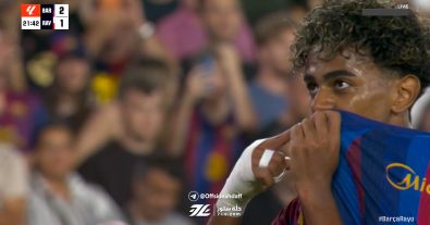 Lamine Yamal scores a stunning goal with a brilliant strike to ignite Barcelona’s match