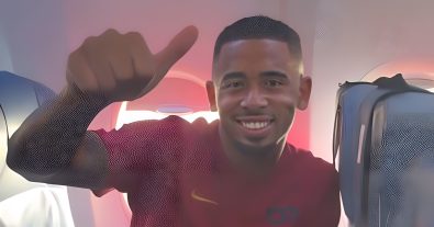 Gabriel Jesus Spotted on His Way to First Barcelona Match Against Valencia