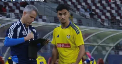 WATCH the INSANE free-kick taken by Algerian star Adam Ounas against Lusail in the final seconds of the match!