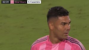 Casemiro Scores Inter Miami’s First Goal With a Stunning Header