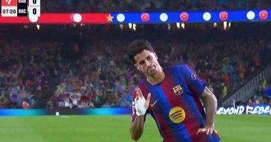 Watch João Cancelo’s incredible rocket.. a stunning goal that sent Barcelona fans into a frenzy!